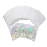100X Premium Color Mixing CD DVD Double Sided Plastic Sleeves Holds 2 discs Storage Bag V528-OPTICAL-DISK-HOLDER-100PCS-359886