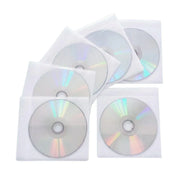 100X Premium Color Mixing CD DVD Double Sided Plastic Sleeves Holds 2 discs Storage Bag V528-OPTICAL-DISK-HOLDER-100PCS-359886