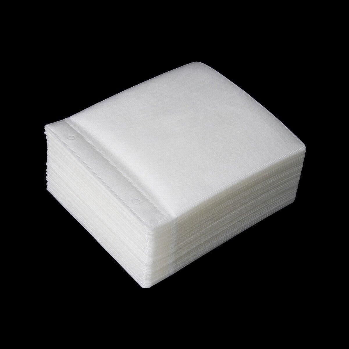 100X Premium Color Mixing CD DVD Double Sided Plastic Sleeves Holds 2 discs Storage Bag V528-OPTICAL-DISK-HOLDER-100PCS-359886