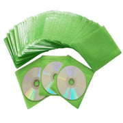 100X Premium Color Mixing CD DVD Double Sided Plastic Sleeves Holds 2 discs Storage Bag V528-OPTICAL-DISK-HOLDER-100PCS-359886