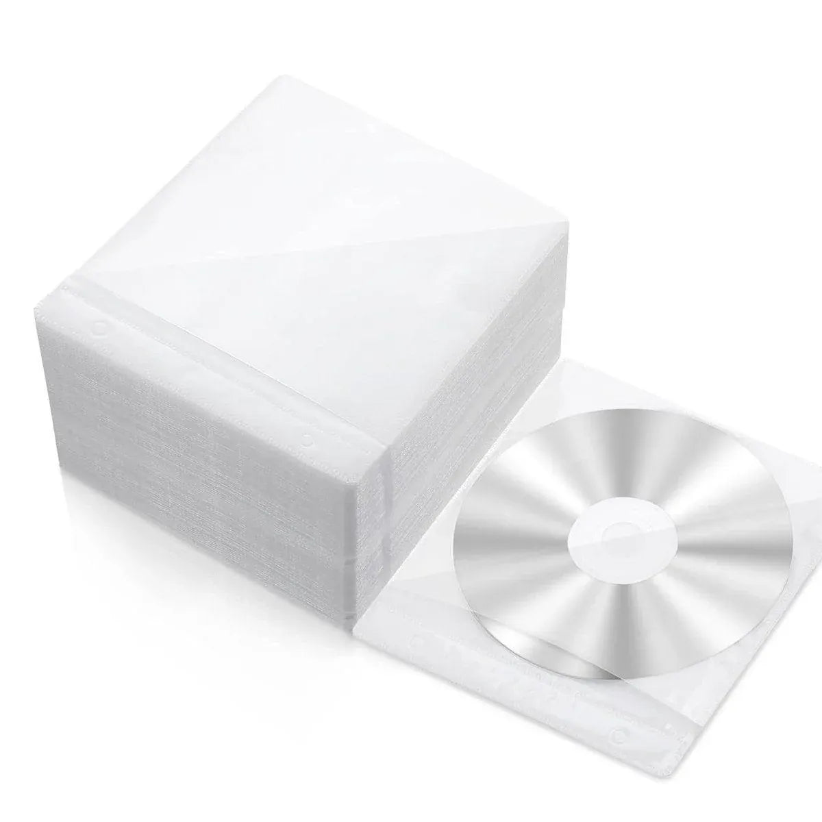 100X Premium Color Mixing CD DVD Double Sided Plastic Sleeves Holds 2 discs Storage Bag V528-OPTICAL-DISK-HOLDER-100PCS-359886