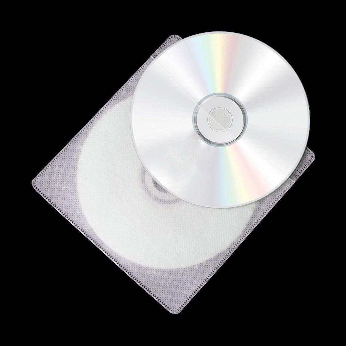 100X Premium Color Mixing CD DVD Double Sided Plastic Sleeves Holds 2 discs Storage Bag V528-OPTICAL-DISK-HOLDER-100PCS-359886
