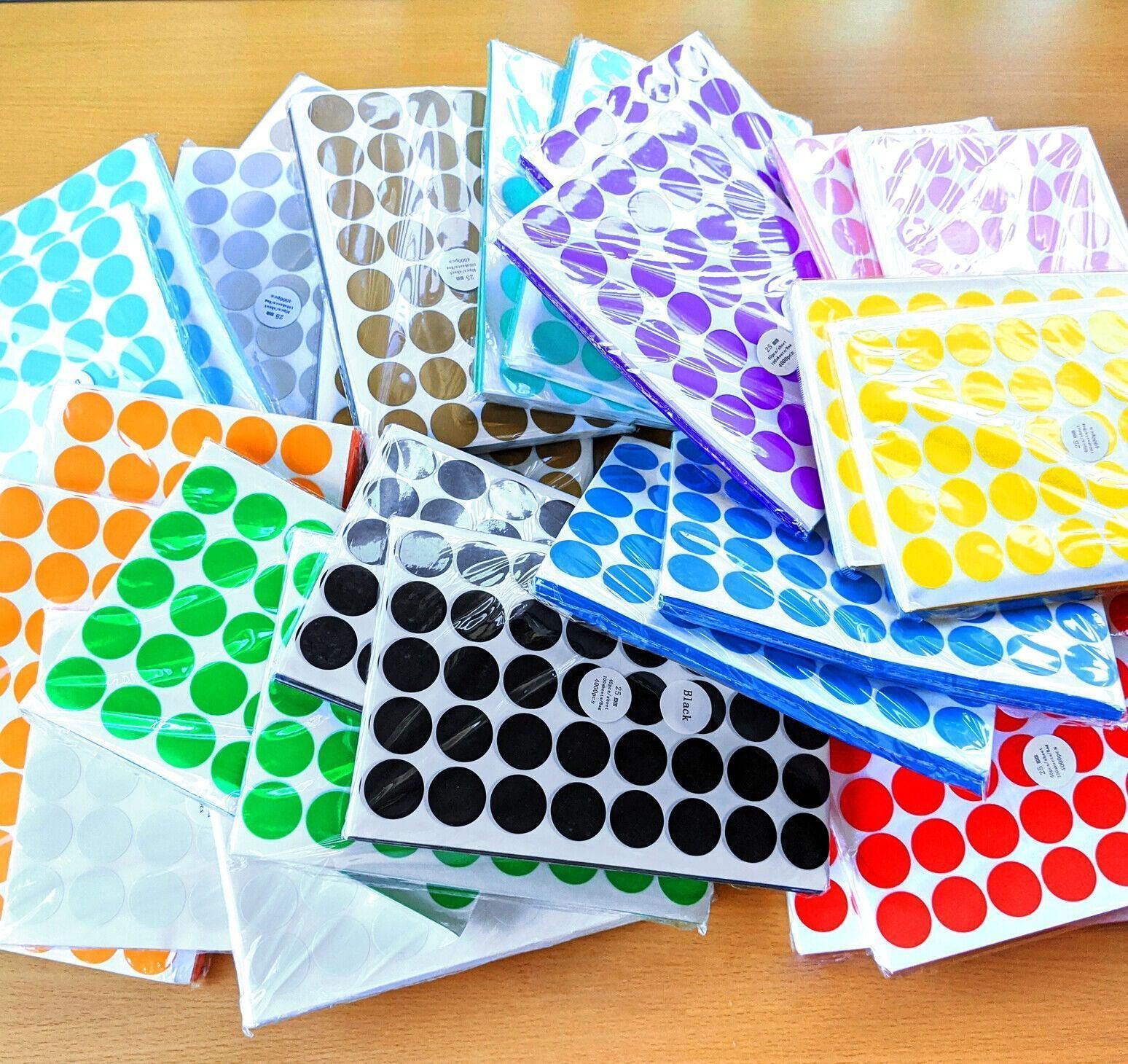 Orange Assorted Sizes Colour Sticker Dots Adhesive Round Labels Circular Spot Scrapbook - 100mm*2 Dots V528-ORANGE-100MM-2DOTS98912