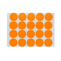 Orange Assorted Sizes Colour Sticker Dots Adhesive Round Labels Circular Spot Scrapbook - 13mm*132 Dots V528-ORANGE-13MM-132DOTS85117