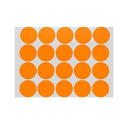 Orange Assorted Sizes Colour Sticker Dots Adhesive Round Labels Circular Spot Scrapbook - 50mm*8 Dots V528-ORANGE50MM-8DOTS25927