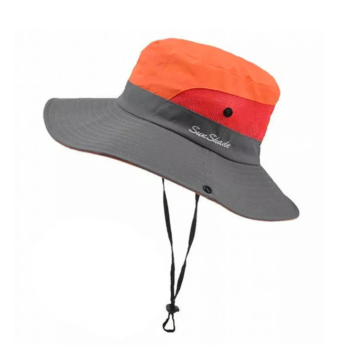 Women Wide Brim Ponytail Hat Sun Protect Visor Summer Beach Cap Anti Uv Floppy - Orange V528-ORCOLOUR-ORANGE91115