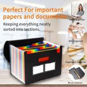 A4 Document Organiser 25 Compartments Multilayer Folder Office File Storage V528-ORGAN-BAG-25-6-112630