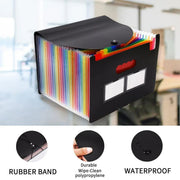 A4 Document Organiser 25 Compartments Multilayer Folder Office File Storage V528-ORGAN-BAG-25-6-112630