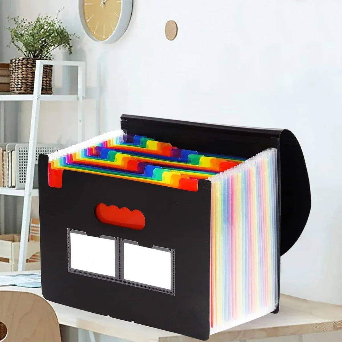 A4 Document Organiser 25 Compartments Multilayer Folder Office File Storage V528-ORGAN-BAG-25-6-112630