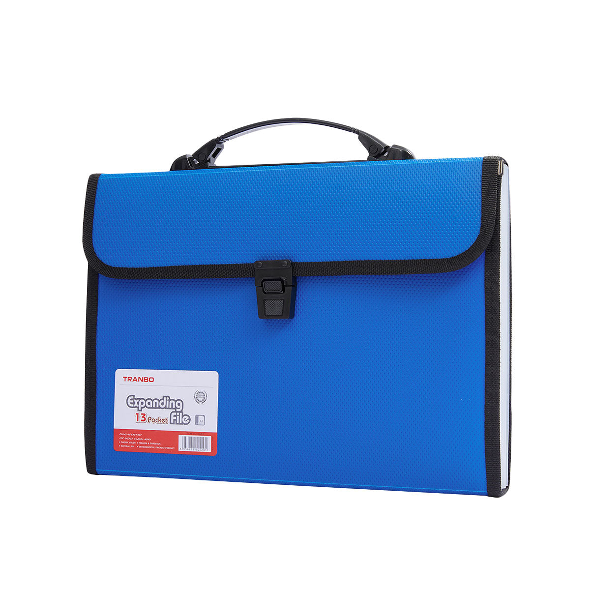 Expanding File A4 13 Pocket Document Organiser Paper Storage Wallet Folder V528-ORGAN-BAG-A4-BLUE-508974