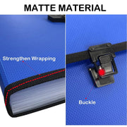 Expanding File A4 13 Pocket Document Organiser Paper Storage Wallet Folder V528-ORGAN-BAG-A4-BLUE-508974
