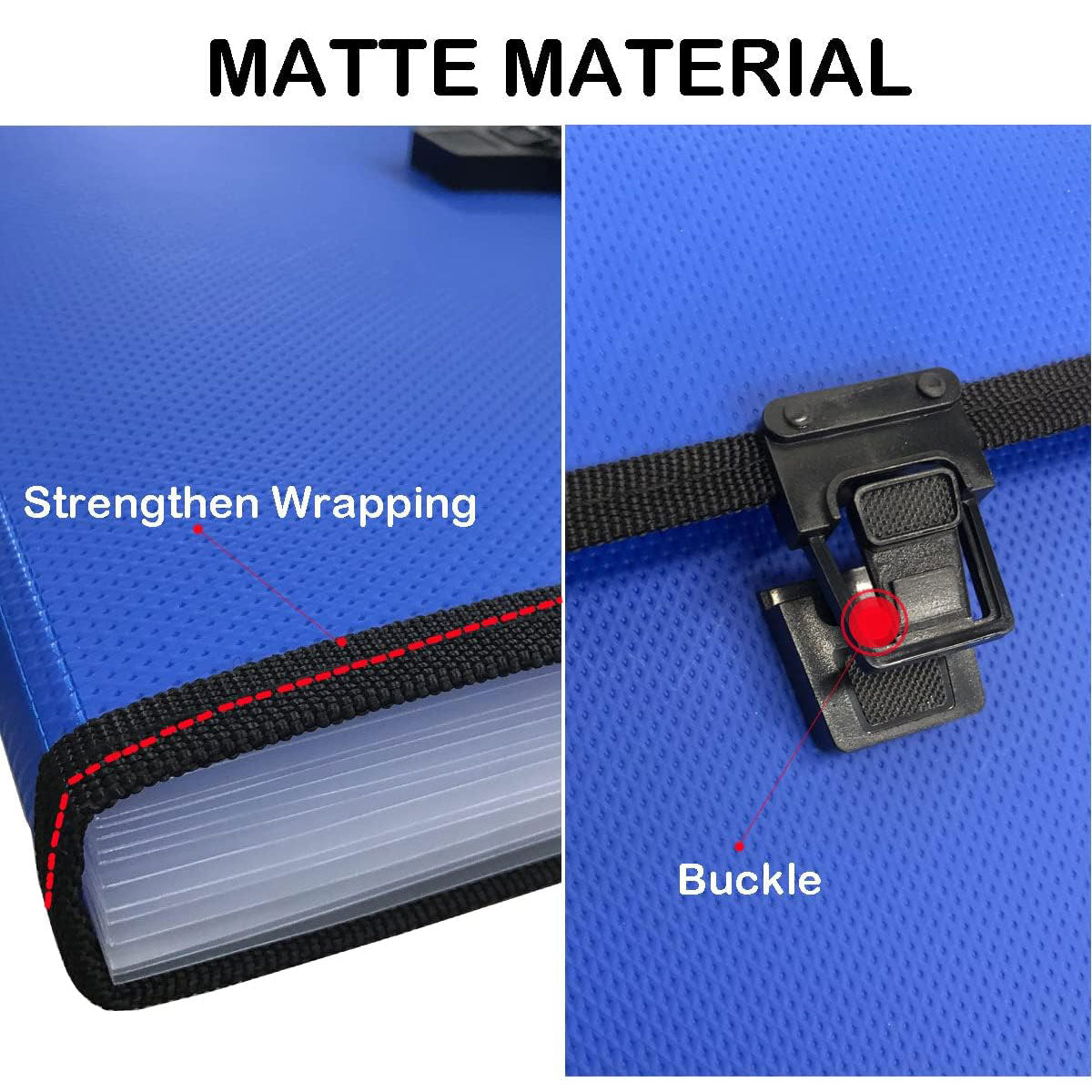 Expanding File A4 13 Pocket Document Organiser Paper Storage Wallet Folder V528-ORGAN-BAG-A4-BLUE-508974