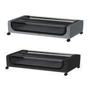 Under Bed Storage Rack Square Design with Wheels Rolling Trolley Box for Home - Black V528-ORGANIZER-BLACK-SINGLE-746920
