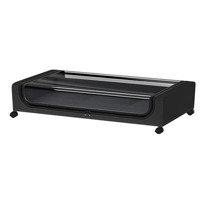 Under Bed Storage Rack Square Design with Wheels Rolling Trolley Box for Home - Black V528-ORGANIZER-BLACK-SINGLE-746920