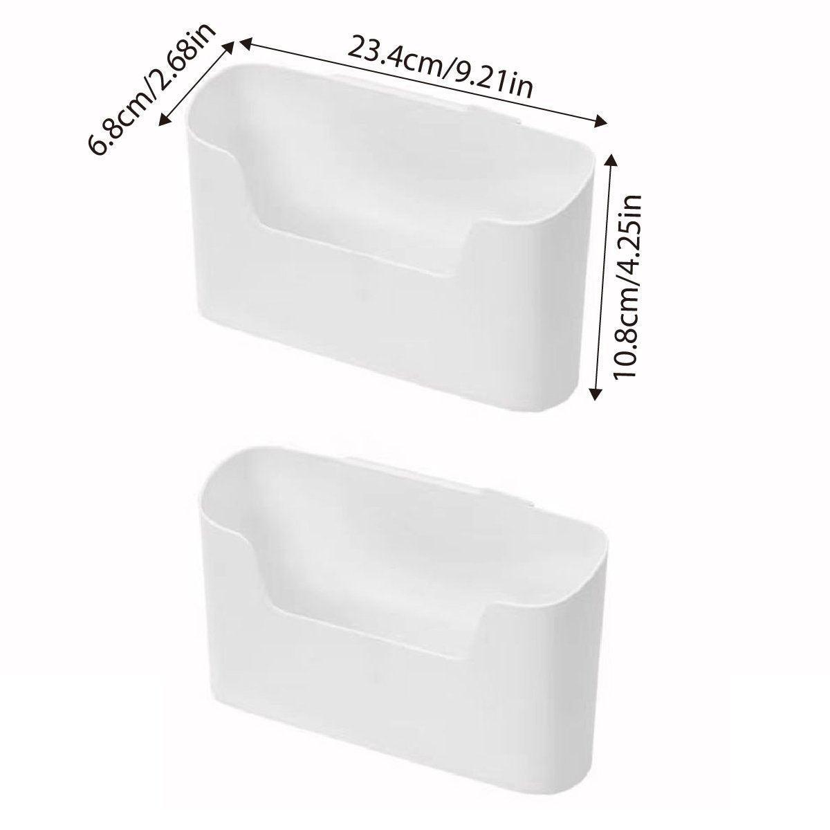 2PCS Wall Mounted Storage Rack Kitchen Bathroom Cabinet Door Sundries Holder V528-ORGANIZING-BOX-2PCS-555965