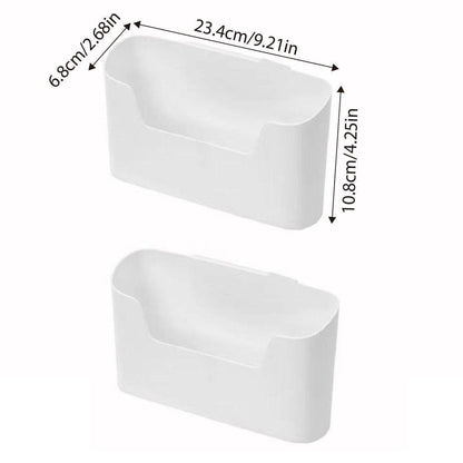 2PCS Wall Mounted Storage Rack Kitchen Bathroom Cabinet Door Sundries Holder V528-ORGANIZING-BOX-2PCS-555965