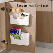 2PCS Wall Mounted Storage Rack Kitchen Bathroom Cabinet Door Sundries Holder V528-ORGANIZING-BOX-2PCS-555965