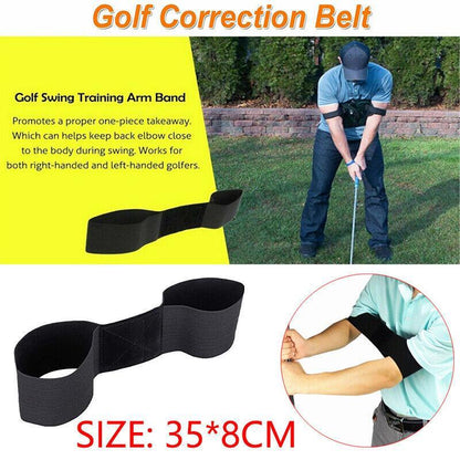 Golf Swing Training Aid Golf Arm Band Posture Motion Correction Belt V528-ORTHODONTIST-13446