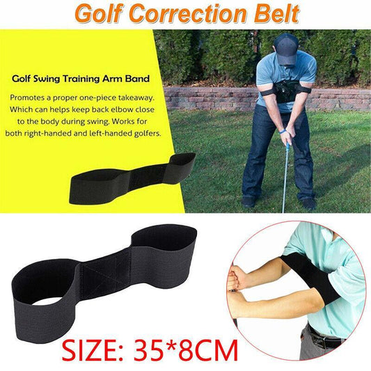 Golf Swing Training Aid Golf Arm Band Posture Motion Correction Belt V528-ORTHODONTIST-13446