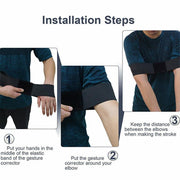 Golf Swing Training Aid Golf Arm Band Posture Motion Correction Belt V528-ORTHODONTIST-13446