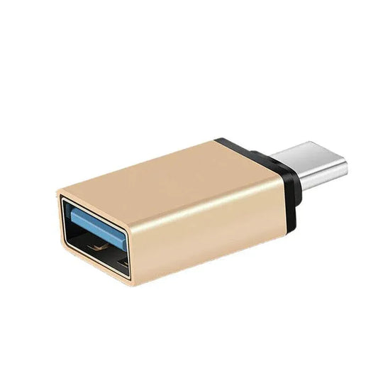 USB Type-C to USB 3.0 Adapter OTG Converter for Phone Tablet Laptop - Gold V528-OTGADAPTER-GOLD-208985
