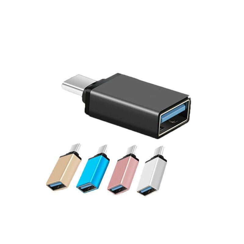 USB Type-C to USB 3.0 Adapter OTG Converter for Phone Tablet Laptop - Gold V528-OTGADAPTER-GOLD-208985