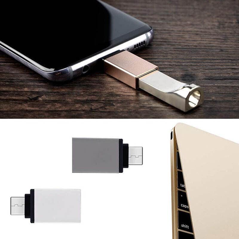 USB Type-C to USB 3.0 Adapter OTG Converter for Phone Tablet Laptop - Gold V528-OTGADAPTER-GOLD-208985