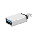 USB Type-C to USB 3.0 Adapter OTG Converter for Phone Tablet Laptop - Silver V528-OTGADAPTER-SILVER-179752