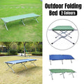 Portable Lightweight Folding Aluminum Camping Bed Ultra Light Outdoor Camp Bed - Green V528-OUTDOOR-FOLDING-BED-GREEN-549898