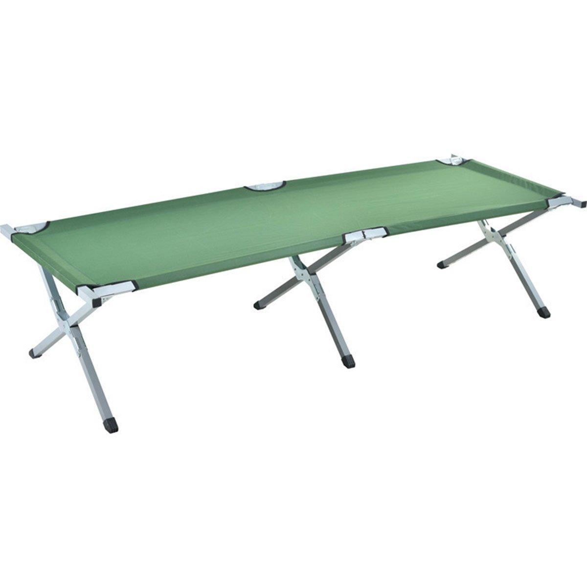 Portable Lightweight Folding Aluminum Camping Bed Ultra Light Outdoor Camp Bed - Green V528-OUTDOOR-FOLDING-BED-GREEN-549898