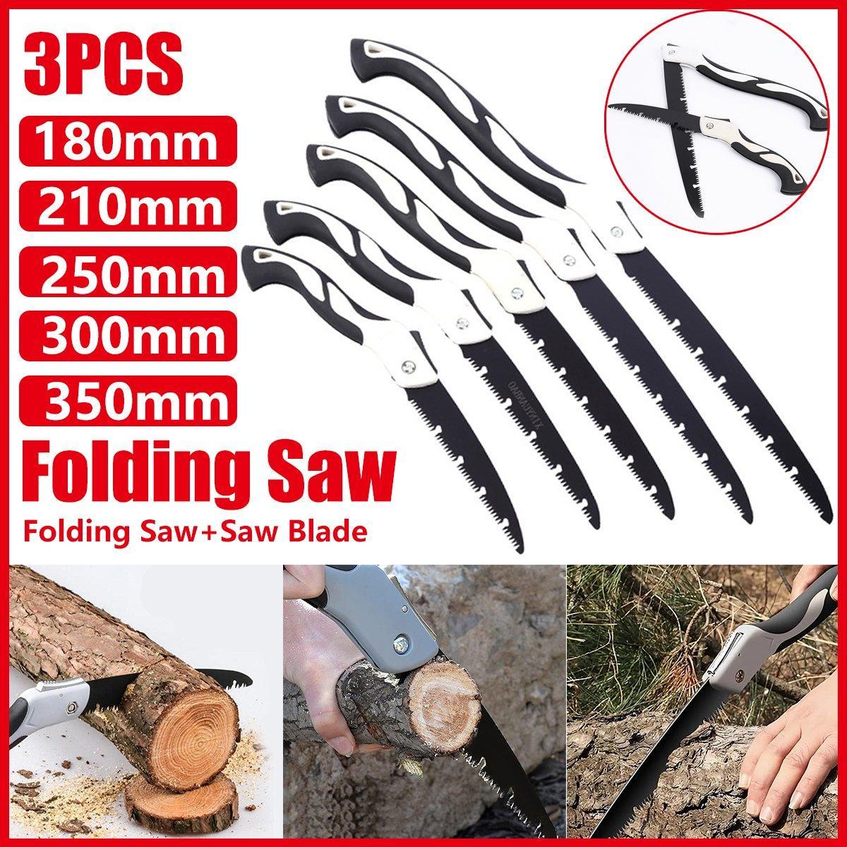 Folding Outdoor Hand Saw Portable Quick Cutting Pruning Garden Tree Logging Tool - 250mm V528-OUTDOOR-SAW-3PCS-250MM-231122