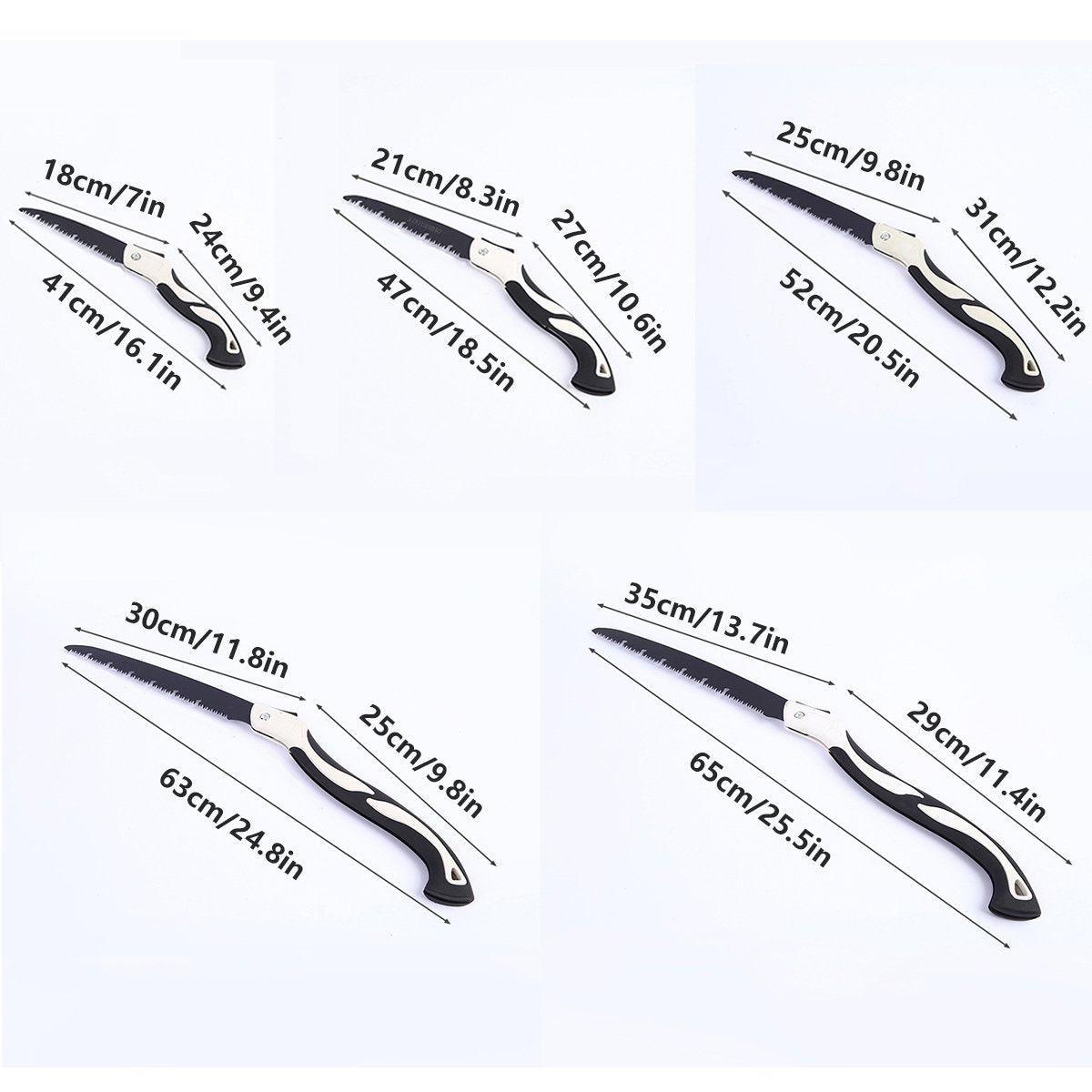 Folding Outdoor Hand Saw Portable Quick Cutting Pruning Garden Tree Logging Tool - 250mm V528-OUTDOOR-SAW-3PCS-250MM-231122