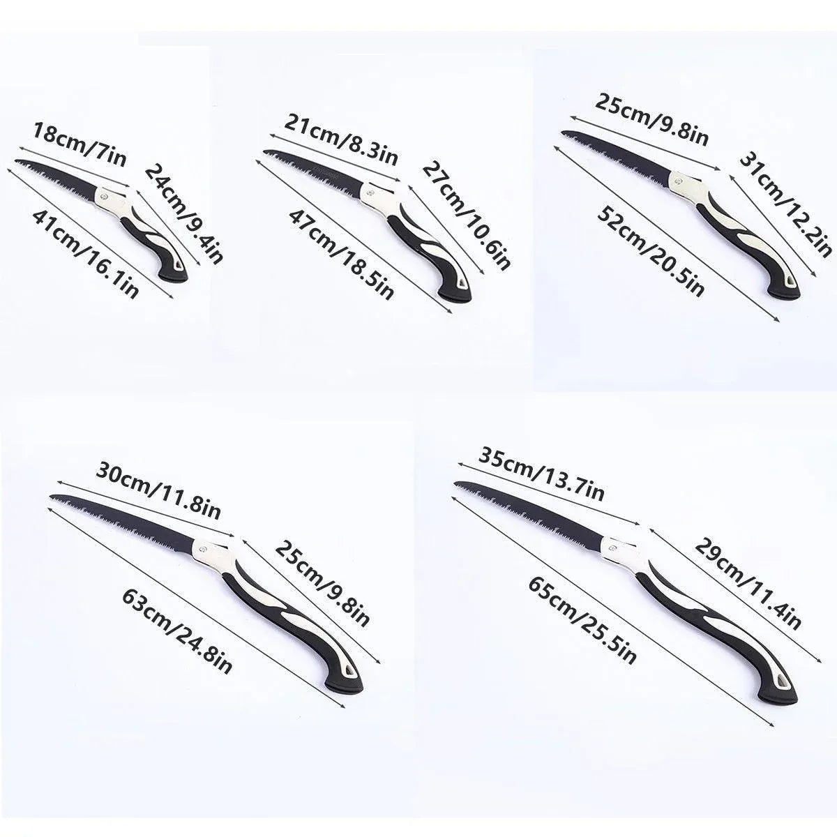 Folding Outdoor Hand Saw Portable Quick Cutting Pruning Garden Tree Logging Tool - 350mm V528-OUTDOOR-SAW-3PCS-350MM-990711