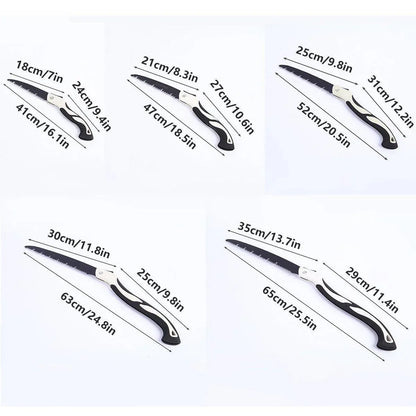 Folding Outdoor Hand Saw Portable Quick Cutting Pruning Garden Tree Logging Tool - 350mm V528-OUTDOOR-SAW-3PCS-350MM-990711