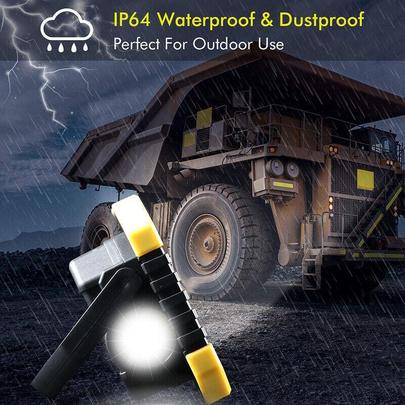9000Lm Solar Cob Led Light Rechargeable Outdoor Camping Work Torch Flood Lamp Au V528-OUTDOORFLOODLAMP-370388