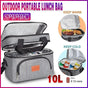 10L Insulated Lunch Bag Waterproof Cooler Bag with Strap for Picnic Work Travel V528-OUTDOORLUNCHBAG-479114