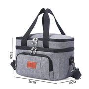 10L Insulated Lunch Bag Waterproof Cooler Bag with Strap for Picnic Work Travel V528-OUTDOORLUNCHBAG-479114