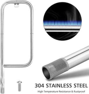 For Weber Q200 Q220 Q2000 Q2200 Stainless Steel Grill Burner Tube With Screw V528-OVEN-BURNER-418834