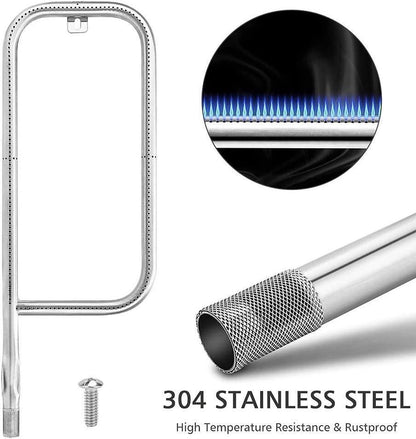 For Weber Q200 Q220 Q2000 Q2200 Stainless Steel Grill Burner Tube With Screw V528-OVEN-BURNER-418834