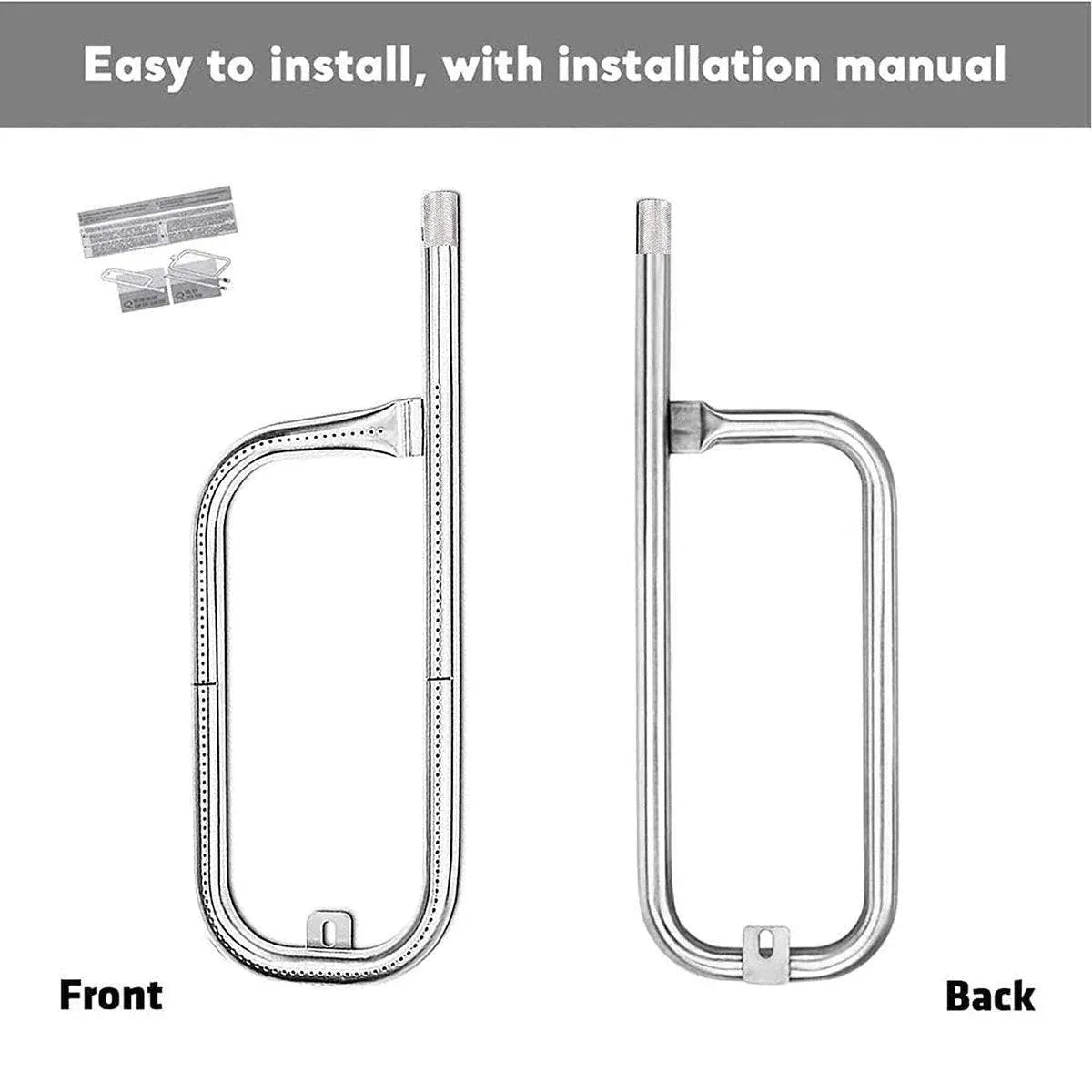 For Weber Q200 Q220 Q2000 Q2200 Stainless Steel Grill Burner Tube With Screw V528-OVEN-BURNER-418834