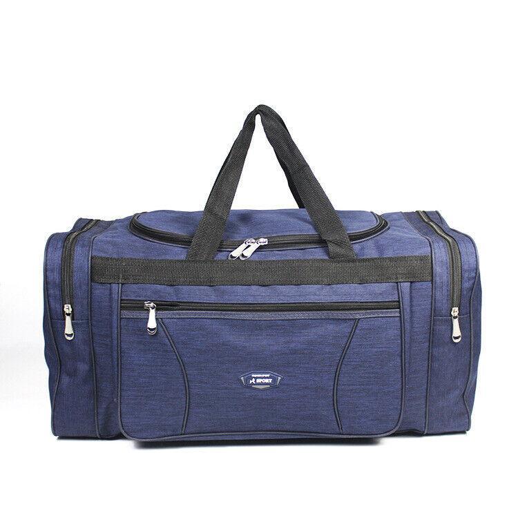 Large Capacity Waterproof Travel Luggage Bag Lightweight Foldable Handbag - Medium-Grey V528-OXFORD-BAG-GREY-L-259082