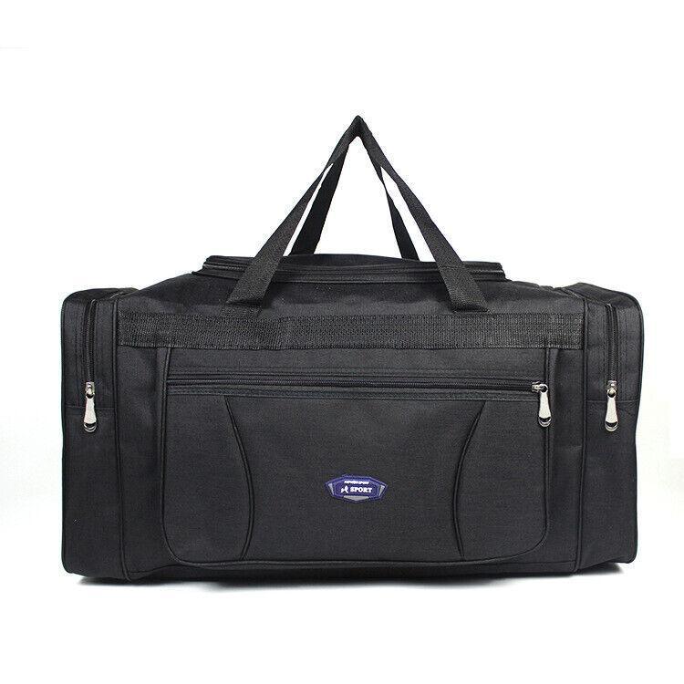 Large Capacity Waterproof Travel Luggage Bag Lightweight Foldable Handbag - Medium-Grey V528-OXFORD-BAG-GREY-L-259082