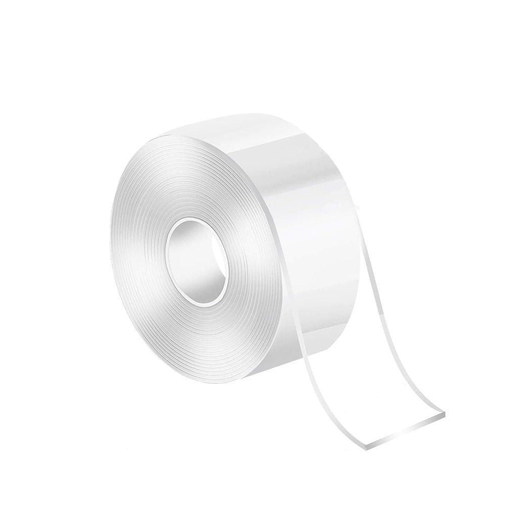 Double Sided Nano Tape Transparent Reusable Adhesive Gel Grip for Home Office - 3cm*3m*1mm (1 Unit) V528-P1177370