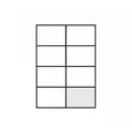 A4 Self Adhesive Sticker Paper Sheet Label Laser Inkjet Print Mailing Address - White Matte 2x4 *100 PCS V528-P11WHITEMATTE24-100PCS10317