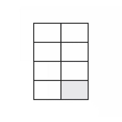 A4 Self Adhesive Sticker Paper Sheet Label Laser Inkjet Print Mailing Address - White Matte 2x4 *100 PCS V528-P11WHITEMATTE24-100PCS10317