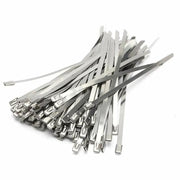 20X Stainless Steel Cable Ties S304 Marine Grade Zip Strap Locking Wrap 100-800Mm - 4.6x600mm
