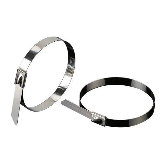 100x Stainless Steel Cable Ties SS304 Marine Grade Zip Strap Locking Wrap 100-800mm - 7.9*250mm V528-P1584335