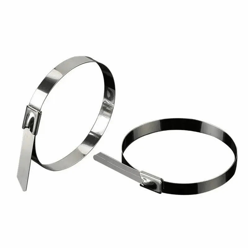 20X Stainless Steel Cable Ties S304 Marine Grade Zip Strap Locking Wrap 100-800Mm - 4.6x700mm
