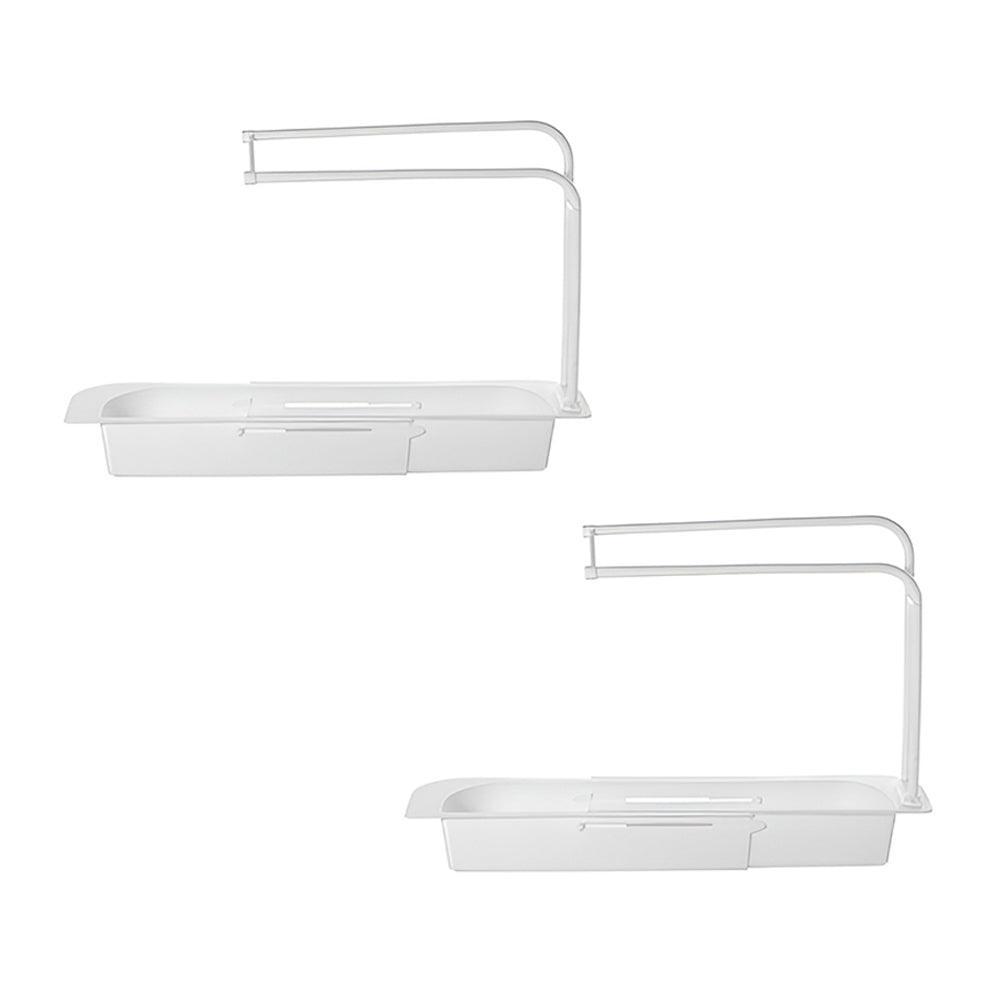 Telescopic Sink Rack Holder Expandable Storage Drain Basket Home Kitchen Kit - Grey V528-P1COLOUR-GREY55486