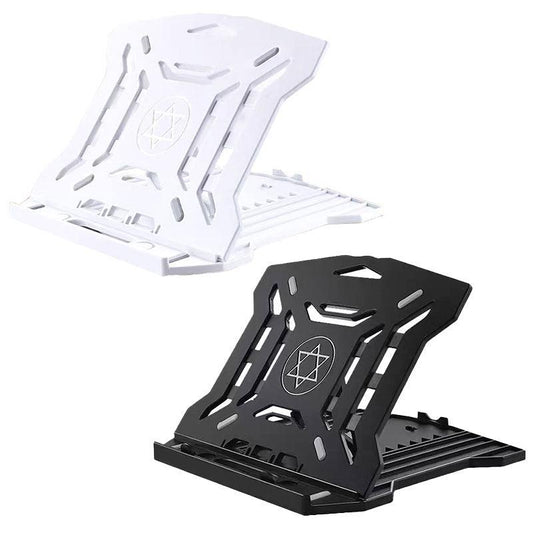 Adjustable Laptop Stand with 360-Degree Base for Desk Riser Home Office Holder - White V528-P1ERGONOMIC-ADJUSTABLE56666